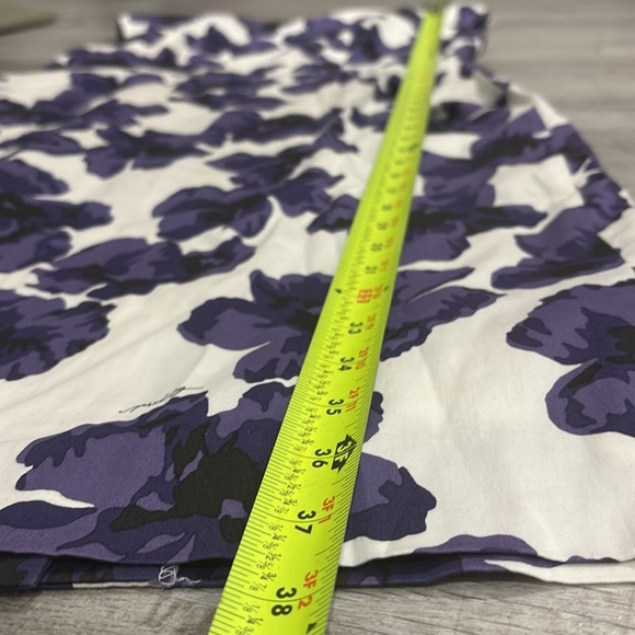 Milly Size 6 Cattrina Dress Purple Hydrangea Floral Print Sateen Sheath - Picture 6 of 11